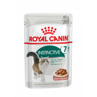Royal Canin Instinctive 7+ Корм консервированный для кошек старше 7 лет (мелкие кусочки в соусе), 85г