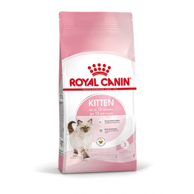 Royal Canin Kitten Корм сухой сбалансированный для котят в период второй фазы роста до 12 месяцев, 0,3 кг