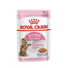 Royal Canin Kitten Sterilised Корм консервированный для стерилизованных котят до 12 месяцев, желе, 85г