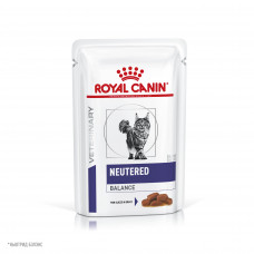 Royal Canin Neutered Balance корм консервированный полнорационный для взрослых кошек с момента стерилизации до 7 лет, соус, 0,085 кг