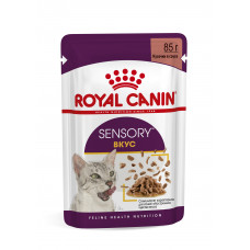 Royal Canin Sensory  корм консервированный полнорационный для взрослых кошек (в возрасте от 1 года до 7 лет), стимулирующий вкусовые рецепторы, кусочки в соусе, 85 г