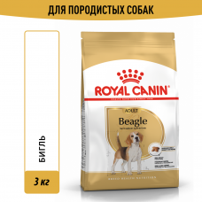Royal Canin Beagle Adult Корм сухой для взрослых и стареющих собак породы Бигль от 12 месяцев, 3 кг
