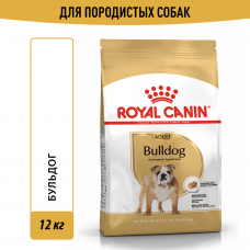 Royal Canin Bulldog Adult Корм сухой для взрослых собак породы Бульдог от 12 месяцев, 12 кг