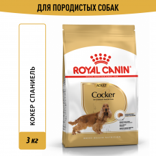 Royal Canin Cocker Adult Корм сухой для взрослых собак породы Кокер Спаниель от 12 месяцев, 3 кг