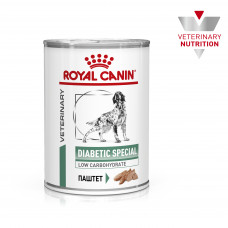 Royal Canin Diabetic Special Low Carbohydrate Корм консервированный для взрослых собак при сахарном диабете, 0,41 кг. 